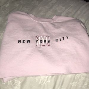 ‘New York City’ cropped hoodie